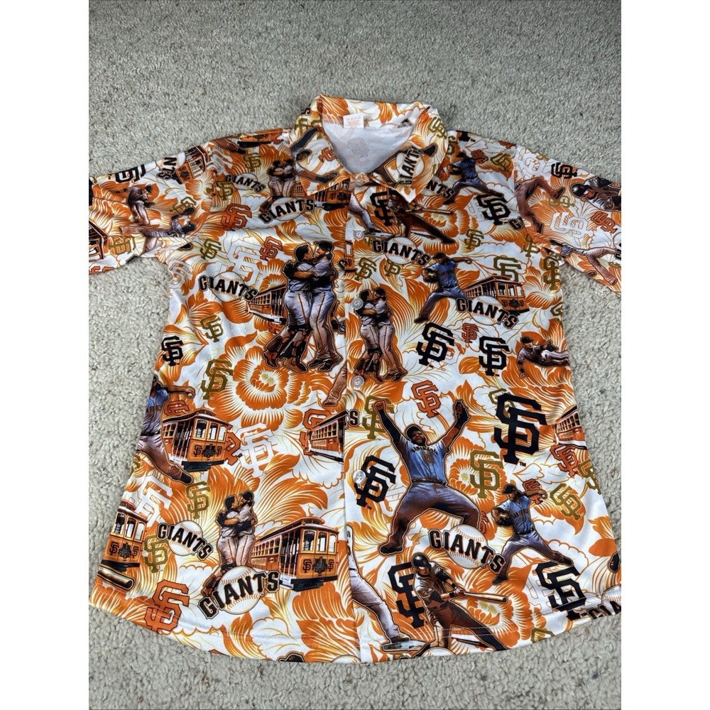San Francisco Giants 2014 World Series Reunion 2024 SGA Hawaiian Shirt Size M